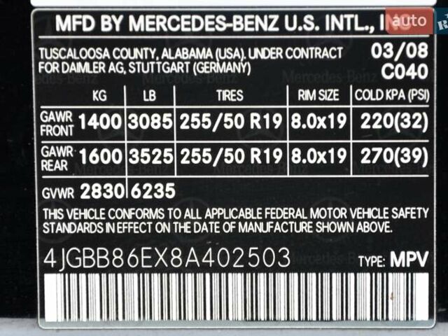 Чорний Мерседес М-Клас, об'ємом двигуна 3.5 л та пробігом 197 тис. км за 9999 $, фото 50 на Automoto.ua