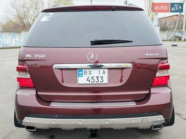 Красный Мерседес М-Класс, объемом двигателя 3.5 л и пробегом 266 тыс. км за 9333 $, фото 12 на Automoto.ua
