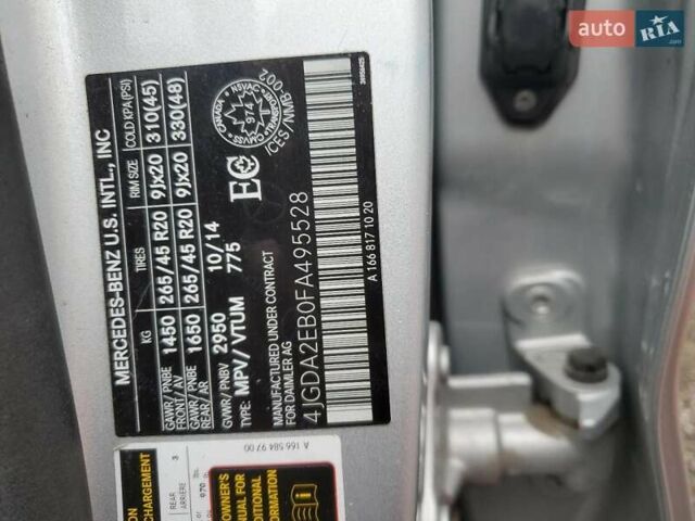 Мерседес М-Класс 2014 в Львове на Automoto.ua Серый Мерседес М-Класс, объемом двигателя 2.99 л и пробегом 202 тыс. км за 5000 $, фото 12 на Automoto.ua