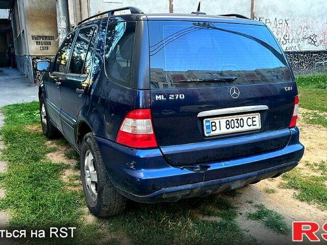 Синий Мерседес МЛ класс, объемом двигателя 2.7 л и пробегом 0 тыс. км за 5500 $, фото 1 на Automoto.ua