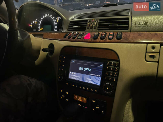 Чорний Мерседес С Клас, об'ємом двигуна 5 л та пробігом 555 тис. км за 4800 $, фото 16 на Automoto.ua