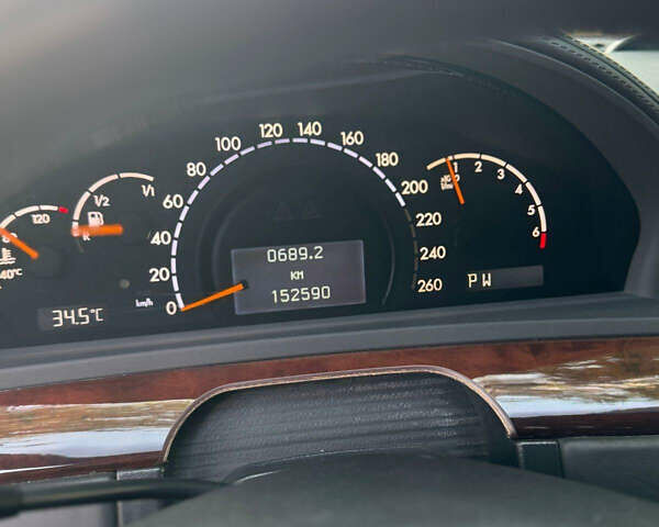 Чорний Мерседес С Клас, об'ємом двигуна 5.79 л та пробігом 153 тис. км за 16999 $, фото 5 на Automoto.ua