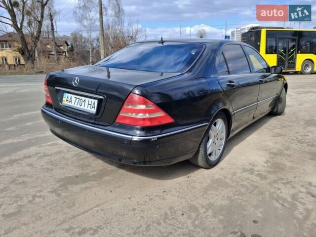 Черный Мерседес С Класс, объемом двигателя 5 л и пробегом 695 тыс. км за 3500 $, фото 2 на Automoto.ua