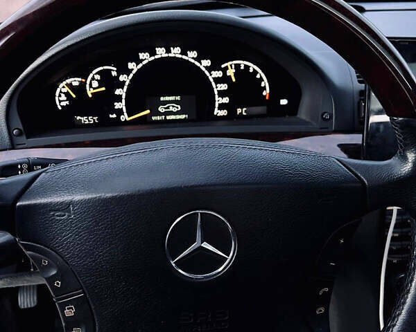 Чорний Мерседес С Клас, об'ємом двигуна 5 л та пробігом 277 тис. км за 7777 $, фото 4 на Automoto.ua
