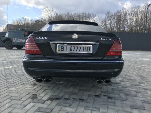 Чорний Мерседес С Клас, об'ємом двигуна 5 л та пробігом 350 тис. км за 4500 $, фото 4 на Automoto.ua