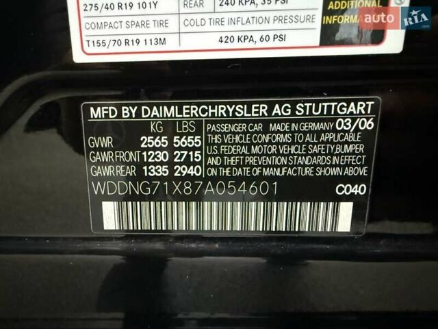 Черный Мерседес С Класс, объемом двигателя 5.4 л и пробегом 425 тыс. км за 11500 $, фото 31 на Automoto.ua