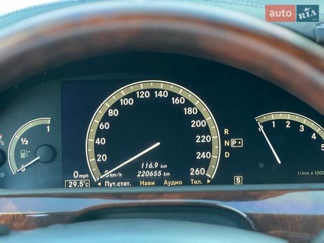 Черный Мерседес С Класс, объемом двигателя 5.5 л и пробегом 220 тыс. км за 10500 $, фото 6 на Automoto.ua