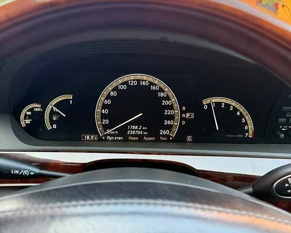 Чорний Мерседес С Клас, об'ємом двигуна 5.5 л та пробігом 240 тис. км за 12200 $, фото 10 на Automoto.ua