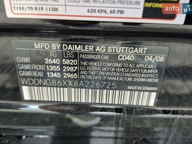 Черный Мерседес С Класс, объемом двигателя 5.46 л и пробегом 440 тыс. км за 10000 $, фото 21 на Automoto.ua