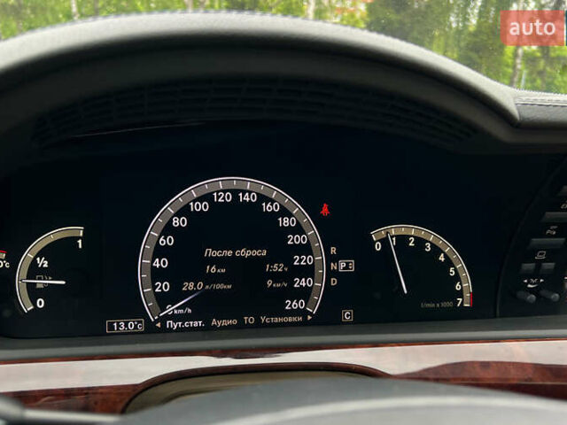 Чорний Мерседес С Клас, об'ємом двигуна 4.7 л та пробігом 123 тис. км за 13800 $, фото 14 на Automoto.ua