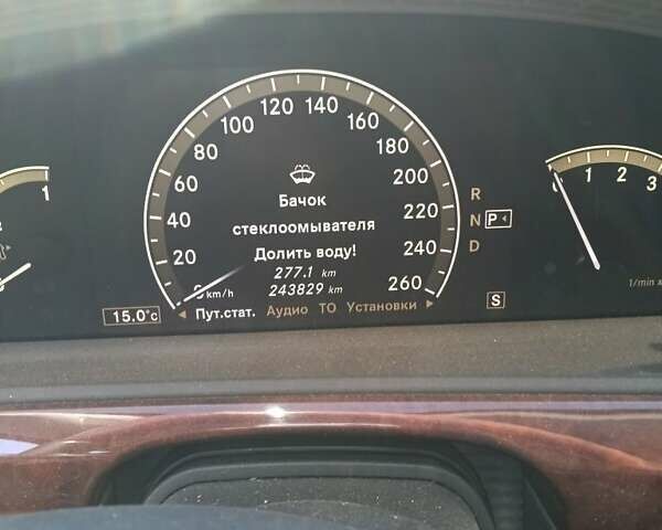 Чорний Мерседес С Клас, об'ємом двигуна 3.5 л та пробігом 243 тис. км за 14000 $, фото 7 на Automoto.ua