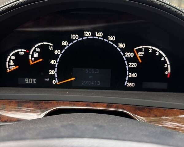 Сірий Мерседес С Клас, об'ємом двигуна 5 л та пробігом 270 тис. км за 5999 $, фото 22 на Automoto.ua