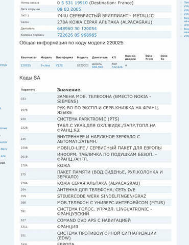 Серый Мерседес С Класс, объемом двигателя 3.22 л и пробегом 361 тыс. км за 6800 $, фото 54 на Automoto.ua