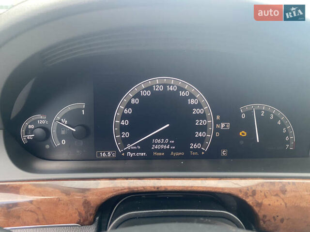 Сірий Мерседес С Клас, об'ємом двигуна 3.5 л та пробігом 245 тис. км за 11000 $, фото 25 на Automoto.ua