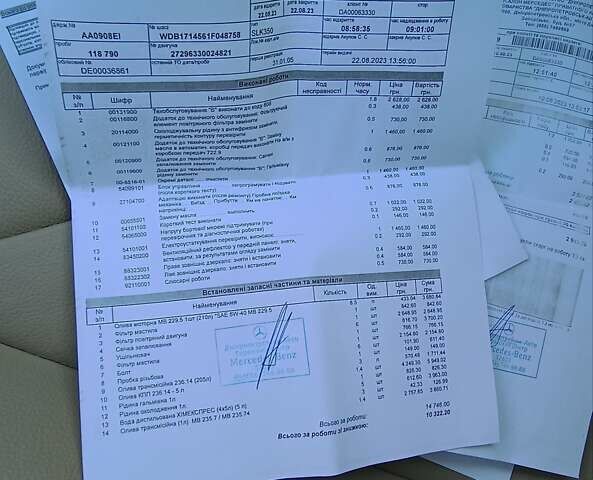 Черный Мерседес СЛК-Класс, объемом двигателя 3.5 л и пробегом 123 тыс. км за 16500 $, фото 78 на Automoto.ua