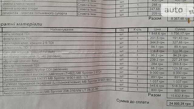 Білий Мерседес Спрінтер 312 пас., об'ємом двигуна 2.9 л та пробігом 100 тис. км за 5450 $, фото 11 на Automoto.ua