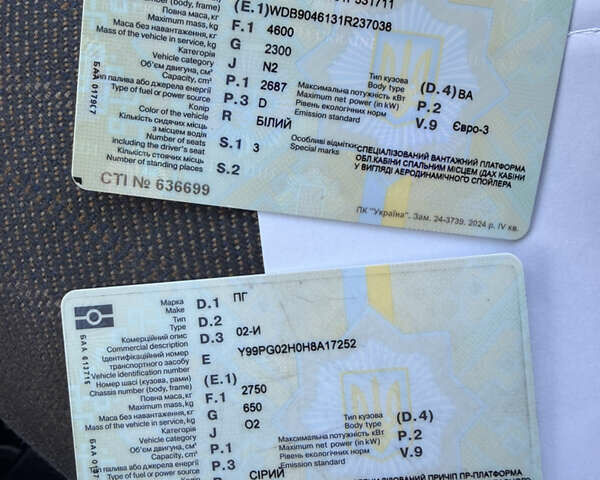 Білий Мерседес Sprinter, об'ємом двигуна 2.69 л та пробігом 496 тис. км за 18500 $, фото 47 на Automoto.ua