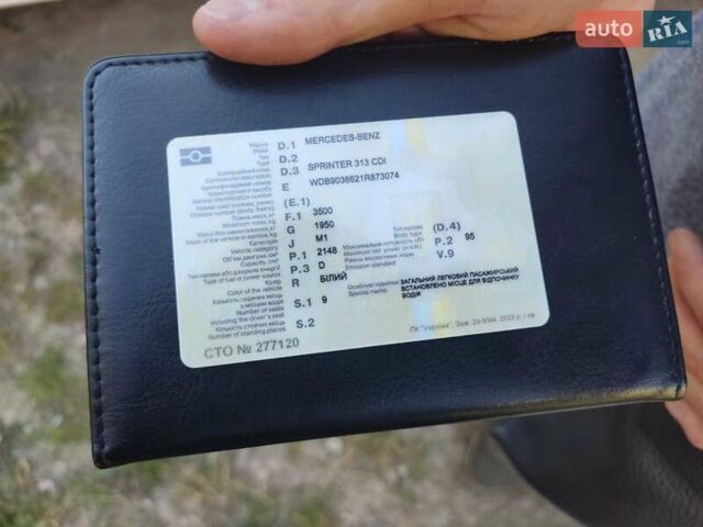 Белый Мерседес Sprinter, объемом двигателя 2.15 л и пробегом 518 тыс. км за 9000 $, фото 22 на Automoto.ua