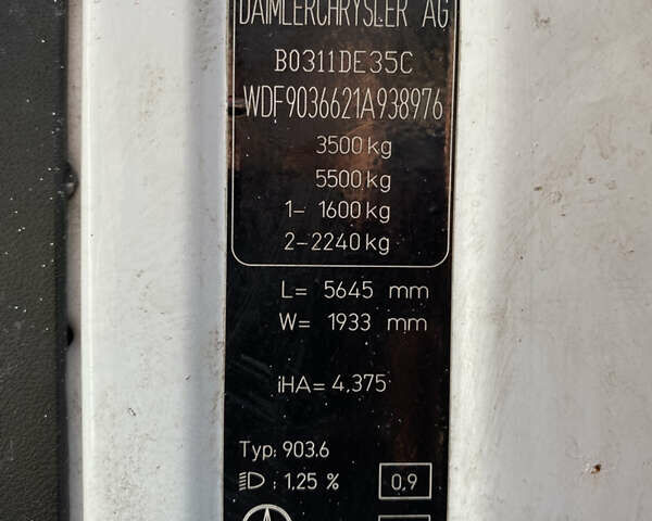 Белый Мерседес Sprinter, объемом двигателя 2.2 л и пробегом 450 тыс. км за 9800 $, фото 17 на Automoto.ua