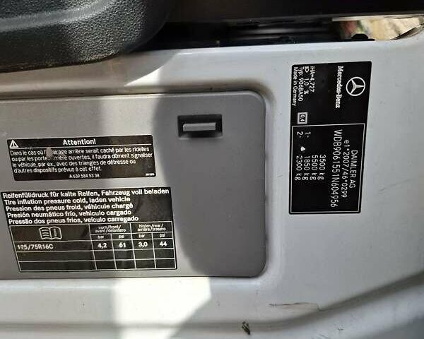 Белый Мерседес Sprinter, объемом двигателя 2.2 л и пробегом 218 тыс. км за 19999 $, фото 17 на Automoto.ua