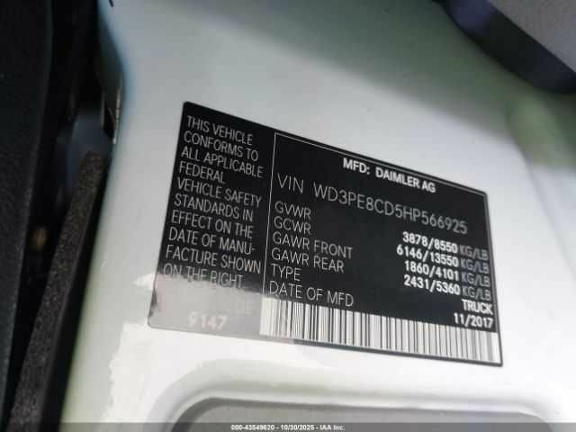 Белый Мерседес Sprinter, объемом двигателя 3 л и пробегом 168 тыс. км за 2500 $, фото 8 на Automoto.ua