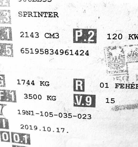 Белый Мерседес Sprinter, объемом двигателя 2.2 л и пробегом 156 тыс. км за 23850 $, фото 52 на Automoto.ua