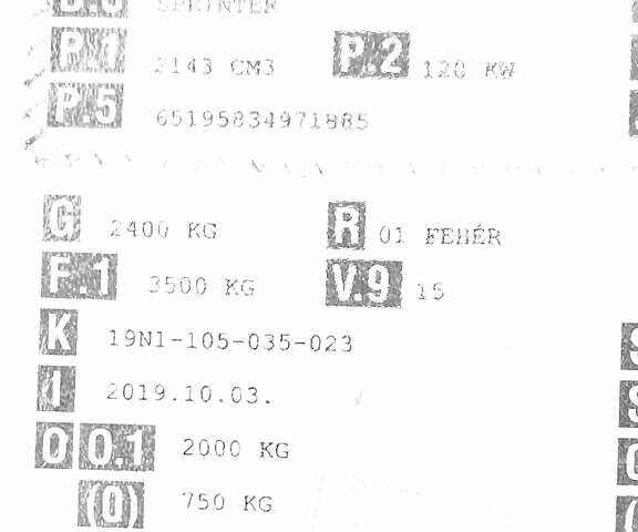 Белый Мерседес Sprinter, объемом двигателя 2.2 л и пробегом 256 тыс. км за 24500 $, фото 32 на Automoto.ua