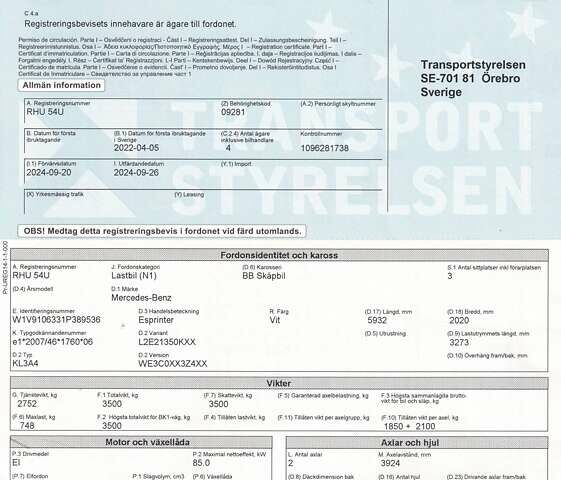 Белый Мерседес Sprinter, объемом двигателя 0 л и пробегом 10 тыс. км за 21500 $, фото 32 на Automoto.ua