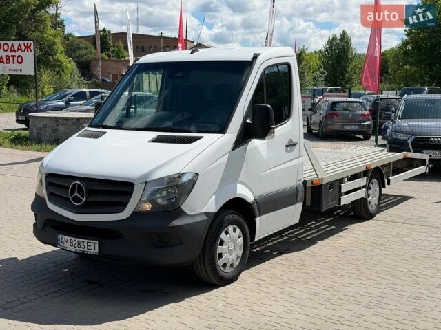 Белый Мерседес Sprinter, объемом двигателя 2.2 л и пробегом 395 тыс. км за 17555 $, фото 1 на Automoto.ua
