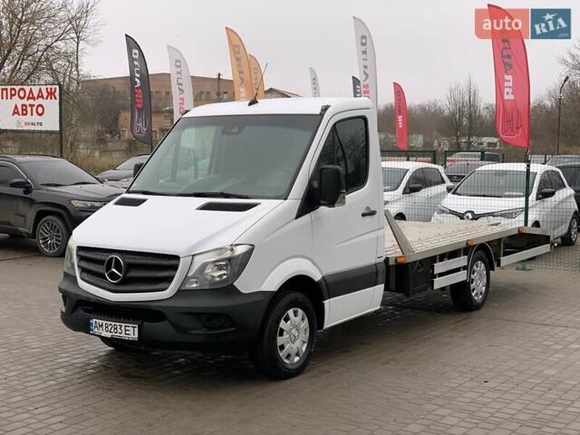 Белый Мерседес Sprinter, объемом двигателя 2.2 л и пробегом 395 тыс. км за 18555 $, фото 1 на Automoto.ua