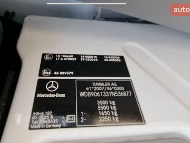 Белый Мерседес Sprinter, объемом двигателя 2.1 л и пробегом 253 тыс. км за 16900 $, фото 6 на Automoto.ua