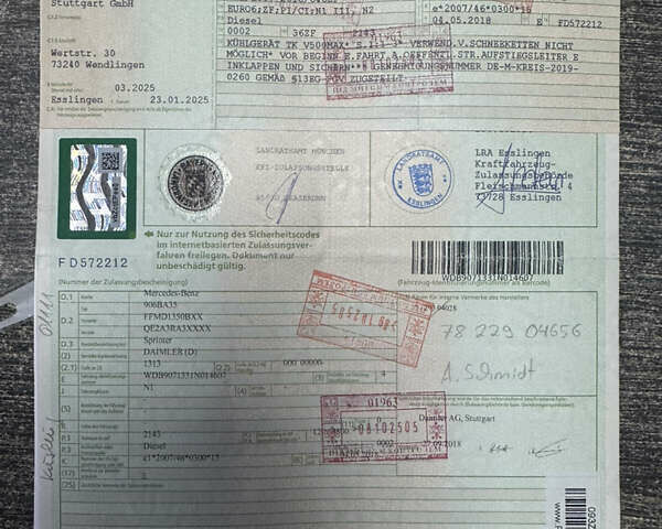 Білий Мерседес Sprinter, об'ємом двигуна 2.2 л та пробігом 256 тис. км за 27700 $, фото 60 на Automoto.ua