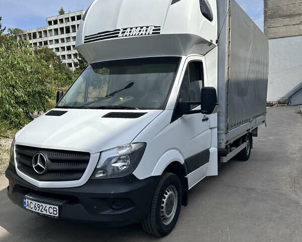 Белый Мерседес Sprinter, объемом двигателя 2.14 л и пробегом 434 тыс. км за 16900 $, фото 1 на Automoto.ua