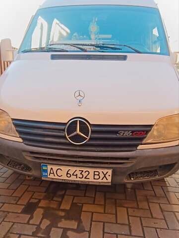 Белый Мерседес Sprinter, объемом двигателя 2.15 л и пробегом 38 тыс. км за 9950 $, фото 2 на Automoto.ua