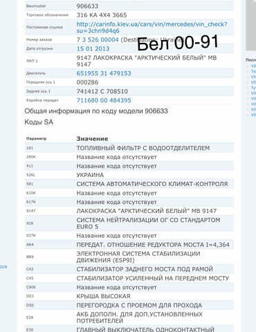 Білий Мерседес Sprinter, об'ємом двигуна 2.2 л та пробігом 98 тис. км за 33000 $, фото 2 на Automoto.ua
