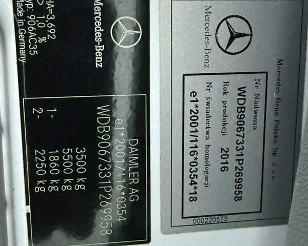 Белый Мерседес Sprinter, объемом двигателя 2.2 л и пробегом 519 тыс. км за 17900 $, фото 41 на Automoto.ua