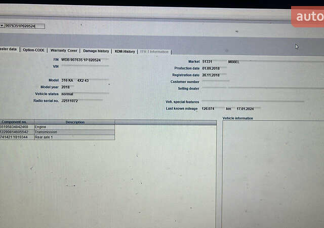 Белый Мерседес Sprinter, объемом двигателя 2.14 л и пробегом 152 тыс. км за 30000 $, фото 18 на Automoto.ua