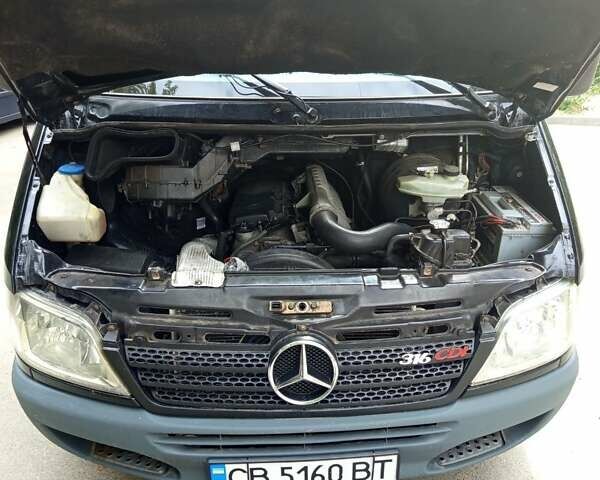 Черный Мерседес Sprinter, объемом двигателя 2.69 л и пробегом 323 тыс. км за 14200 $, фото 7 на Automoto.ua