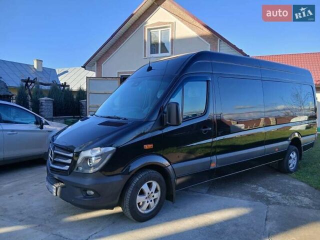 Черный Мерседес Sprinter, объемом двигателя 3 л и пробегом 344 тыс. км за 26850 $, фото 1 на Automoto.ua