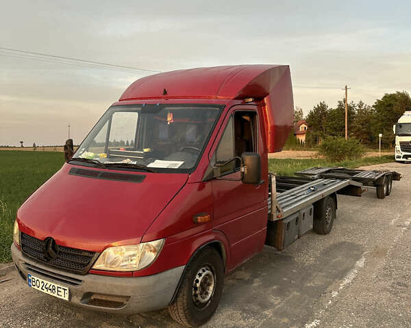 Красный Мерседес Sprinter, объемом двигателя 2.69 л и пробегом 530 тыс. км за 11200 $, фото 3 на Automoto.ua