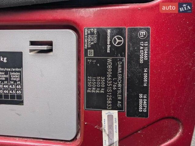Красный Мерседес Sprinter, объемом двигателя 2.2 л и пробегом 303 тыс. км за 6800 $, фото 10 на Automoto.ua