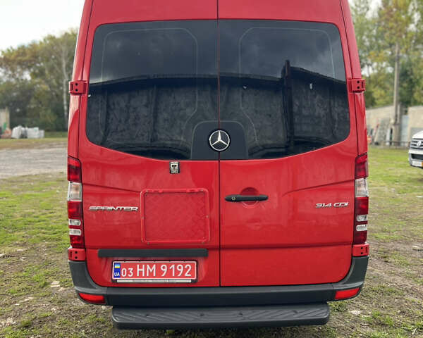 Красный Мерседес Sprinter, объемом двигателя 2.2 л и пробегом 291 тыс. км за 22499 $, фото 3 на Automoto.ua