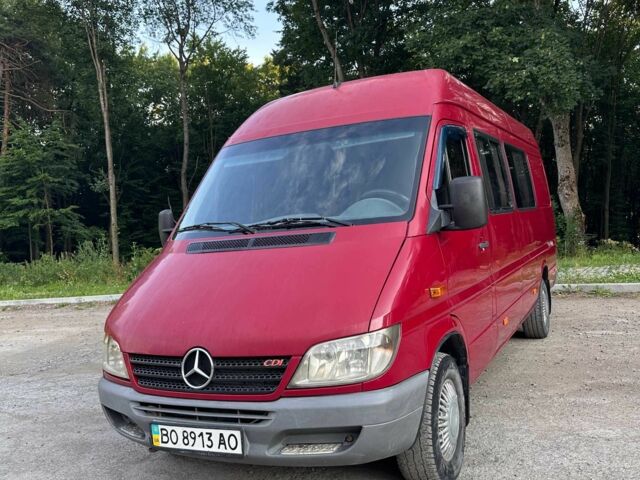 Красный Мерседес Sprinter, объемом двигателя 2.2 л и пробегом 386 тыс. км за 10500 $, фото 12 на Automoto.ua