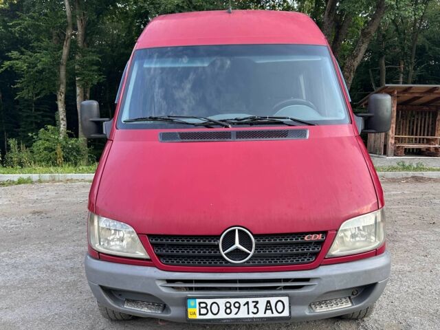Красный Мерседес Sprinter, объемом двигателя 2.2 л и пробегом 386 тыс. км за 10500 $, фото 4 на Automoto.ua