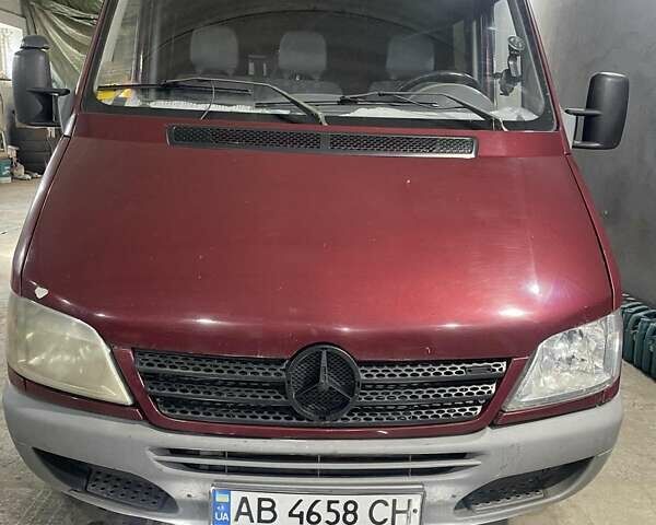 Красный Мерседес Sprinter, объемом двигателя 2.15 л и пробегом 357 тыс. км за 6500 $, фото 1 на Automoto.ua
