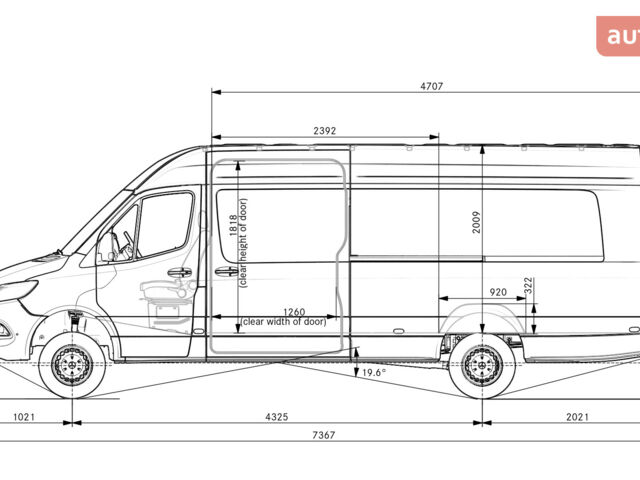 Мерседес Sprinter, объемом двигателя 1.95 л и пробегом 0 тыс. км за 98394 $, фото 19 на Automoto.ua