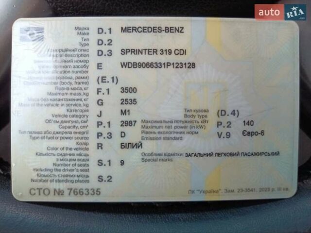 Мерседес Sprinter, объемом двигателя 3 л и пробегом 530 тыс. км за 21500 $, фото 30 на Automoto.ua