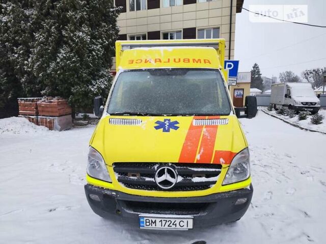 Желтый Мерседес Sprinter, объемом двигателя 2.14 л и пробегом 200 тыс. км за 22500 $, фото 1 на Automoto.ua