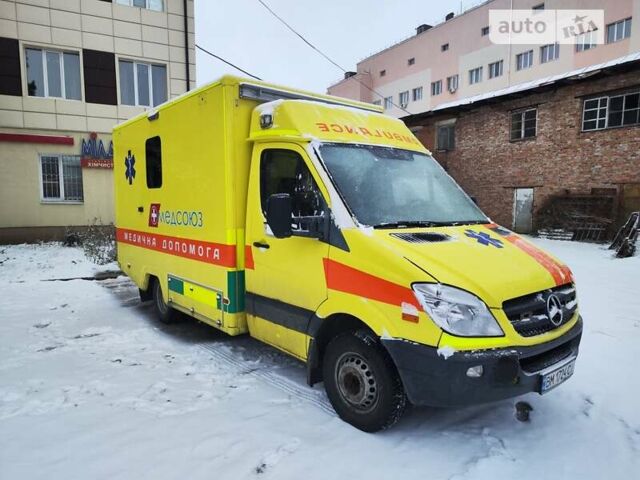 Желтый Мерседес Sprinter, объемом двигателя 2.14 л и пробегом 200 тыс. км за 22500 $, фото 2 на Automoto.ua