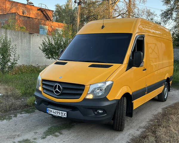 Желтый Мерседес Sprinter, объемом двигателя 3 л и пробегом 310 тыс. км за 21000 $, фото 1 на Automoto.ua